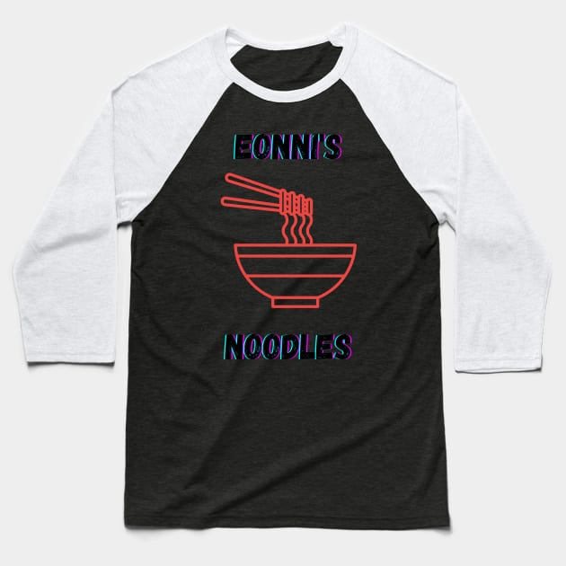 Eonni's Noodles Uncanny Counter Baseball T-Shirt by zachlart